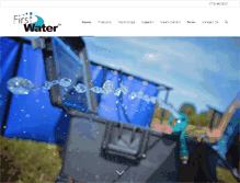 Tablet Screenshot of firstwaterinc.com